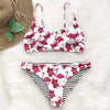 Bikini Flamingo - Maillot de bain 2 pièces pour femme motif flamand rose - B3.Kini
