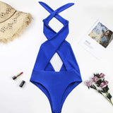Monokini "Bandànà" - Maillot de bain 1 pièce bleu pour femme - B3.Kini