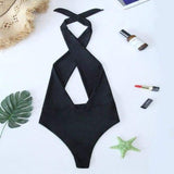 Monokini "Bandànà" - Maillot de bain 1 pièce noir pour femme - B3.Kini
