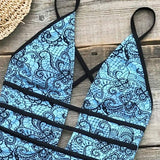 Monokini "Blue Dream" - Maillot de bain 1 pièce bleu pour femme - B3.Kini