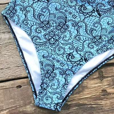 Monokini "Blue Dream" - Maillot de bain 1 pièce bleu pour femme - B3.Kini