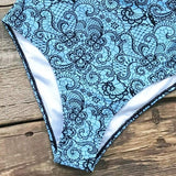Monokini "Blue Dream" - Maillot de bain 1 pièce bleu pour femme - B3.Kini