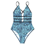 Monokini "Blue Dream" - Maillot de bain 1 pièce bleu pour femme - B3.Kini