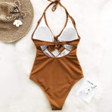 Monokini "Bohemian" - Maillot de bain 1 pièce brun pour femme - B3.Kini