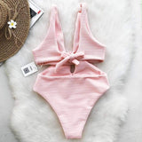 Monokini "Pinky" - Maillot de bain 1 pièce rose pour femme - B3.Kini